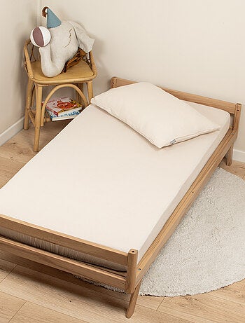 Sevira kids | drap housse uni en gaze de coton