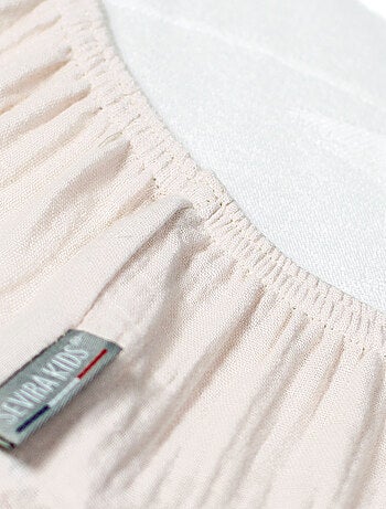 Sevira kids | drap housse uni en gaze de coton