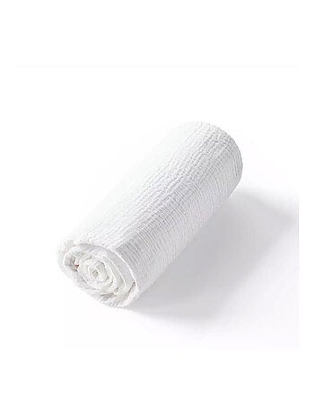 Sevira kids | drap housse uni en gaze de coton