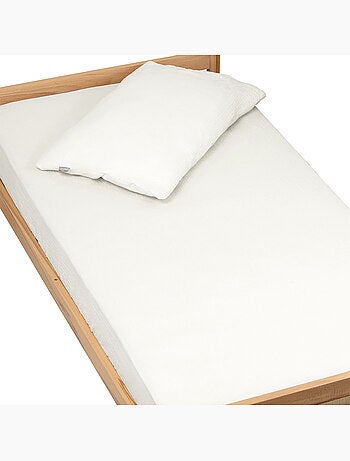 Sevira kids | drap housse uni en gaze de coton