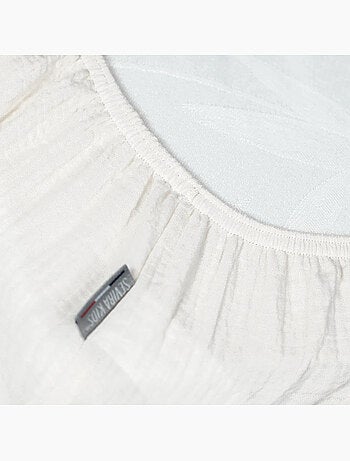 Sevira kids | drap housse uni en gaze de coton