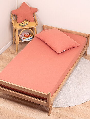 Sevira kids | drap housse uni en gaze de coton