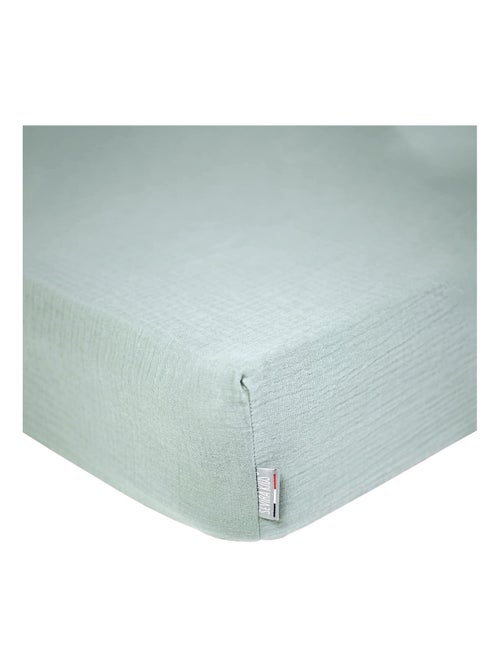 Sevira kids | drap housse uni en gaze de coton - Kiabi