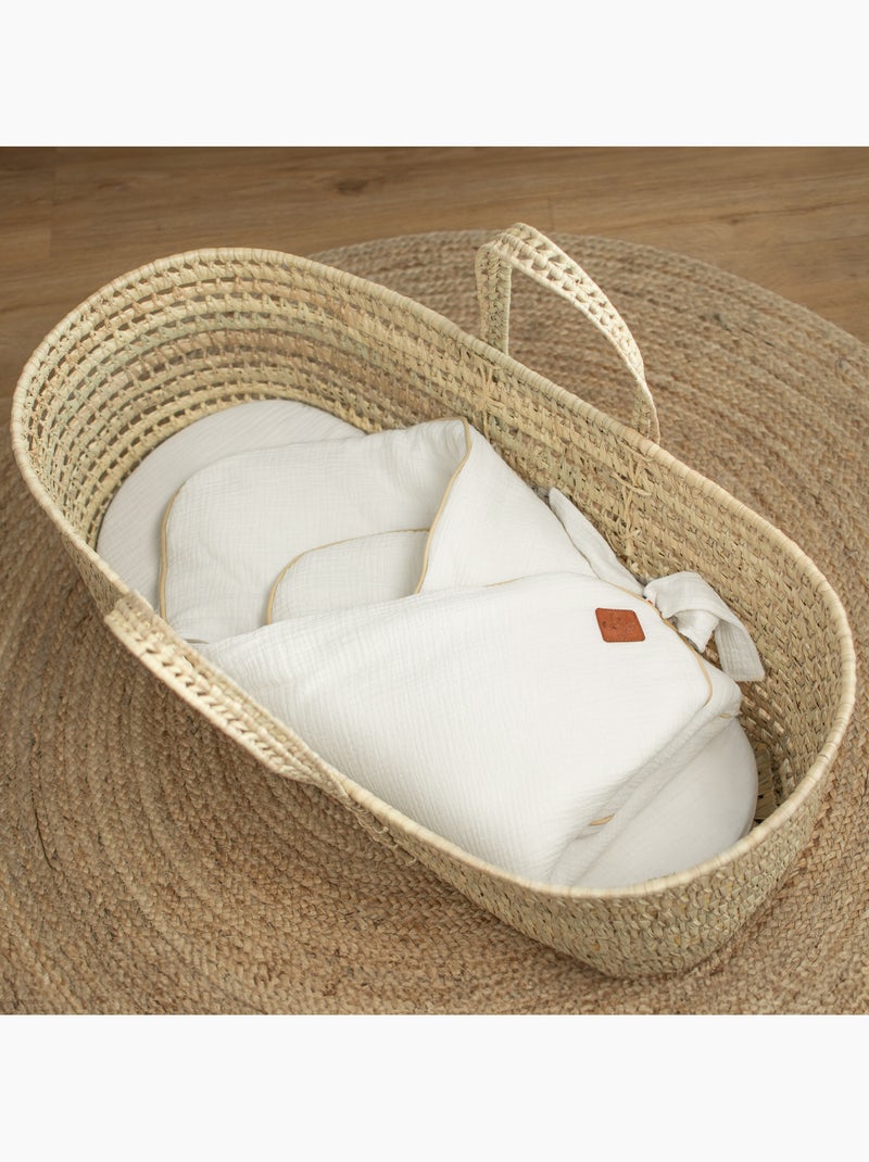 Sevira kids | gigoteuse d'emmaillotage en gaze de coton jeanne Ecru - Kiabi