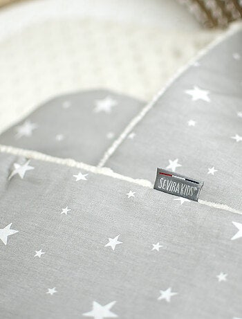 Sevira kids | gigoteuse d'emmaillotage minky stella gris