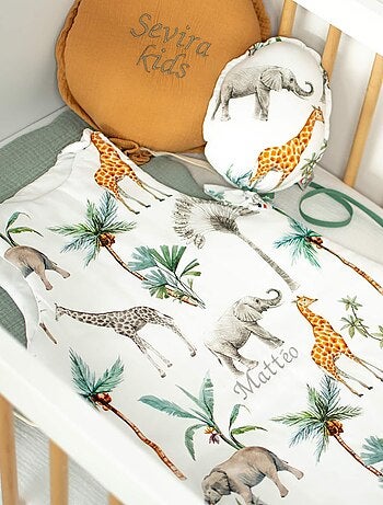 Sevira kids | gigoteuse sans manches tog 2 satin de coton safari