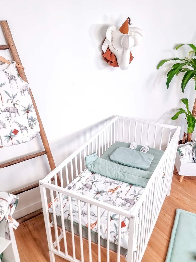 Sevira kids | gigoteuse sans manches tog 2 satin de coton safari Vert d'eau - Kiabi