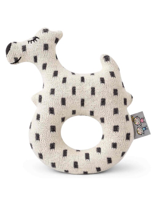 Sevira kids | hochet bébé en coton tricoté  chien scotty - Kiabi