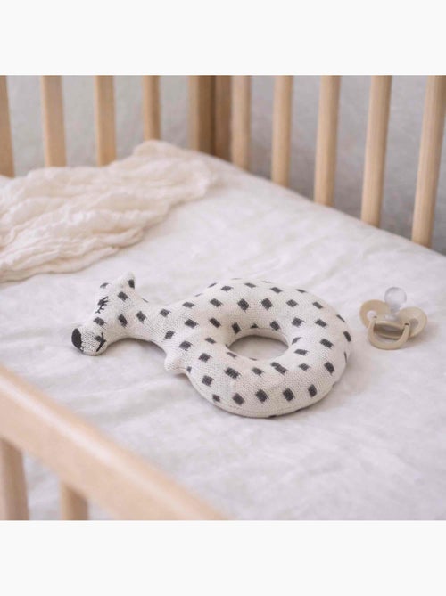 Sevira kids | hochet bébé en coton tricoté  chien scotty - Kiabi