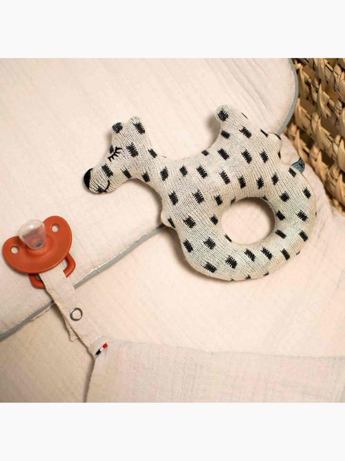 Sevira kids | hochet bébé en coton tricoté  chien scotty - Kiabi