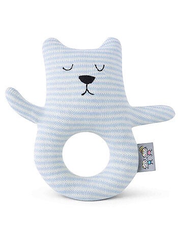 Sevira kids | hochet bébé en coton tricoté ourson