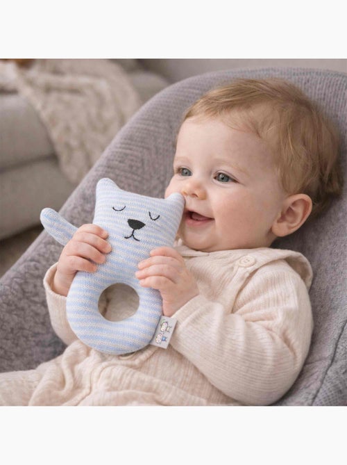 Sevira kids | hochet bébé en coton tricoté ourson - Kiabi