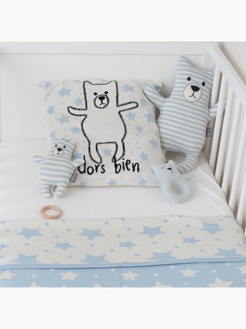 Sevira kids | hochet bébé en coton tricoté ourson - Kiabi