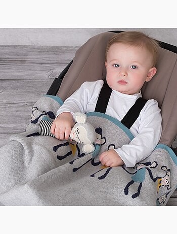 Sevira kids | hochet bébé en coton tricoté singe