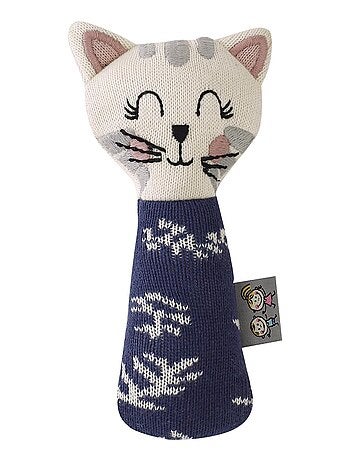 Sevira kids | hochet tricoté chaton