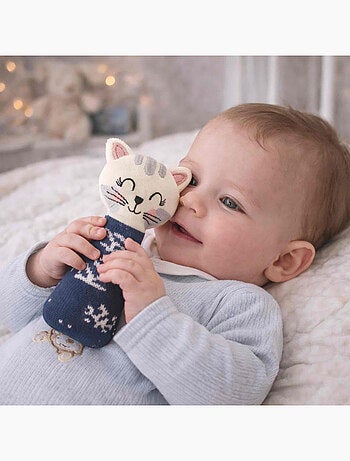 Sevira kids | hochet tricoté chaton