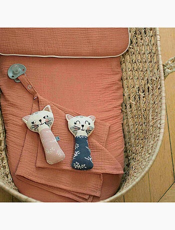 Sevira kids | hochet tricoté chaton