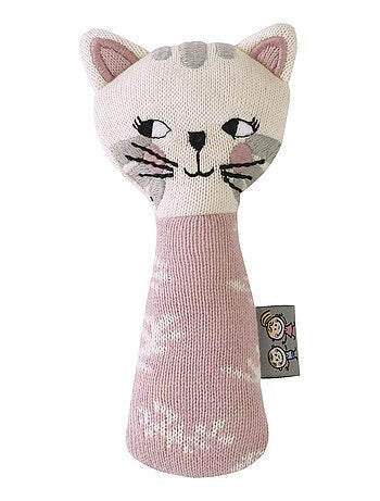 Sevira kids | hochet tricoté chaton