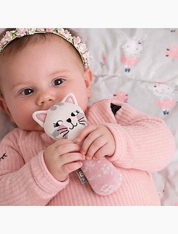Sevira kids | hochet tricoté chaton