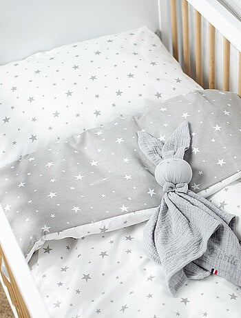Sevira kids | housse de couette bébé réversible en coton stella