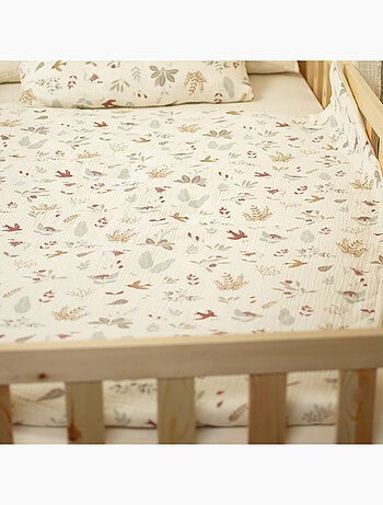 Sevira kids | housse de couette réversible en gaze de coton aube