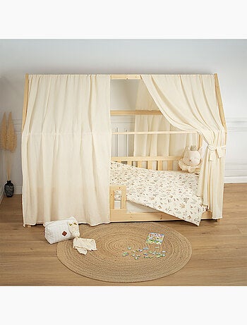 Sevira kids | housse de couette réversible en gaze de coton aube