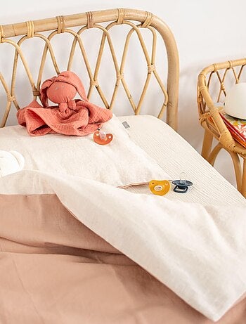 Sevira kids | housse de couette réversible en lin lavé