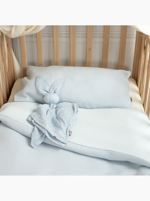 Sevira kids | housse de couette réversible gaze de coton & nid d'abeille - Kiabi Sevira kids | housse de couette réversible gaze de coton & nid d'abeille - Kiabi