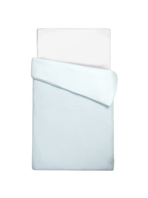 Sevira kids | housse de couette réversible gaze de coton & nid d'abeille - Kiabi Sevira kids | housse de couette réversible gaze de coton & nid d'abeille - Kiabi