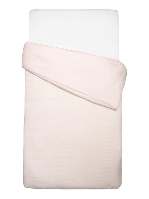 Sevira kids | housse de couette réversible gaze de coton & nid d'abeille - Kiabi Sevira kids | housse de couette réversible gaze de coton & nid d'abeille - Kiabi