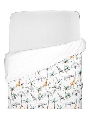 Sevira kids | housse de couette réversible pour enfant safari