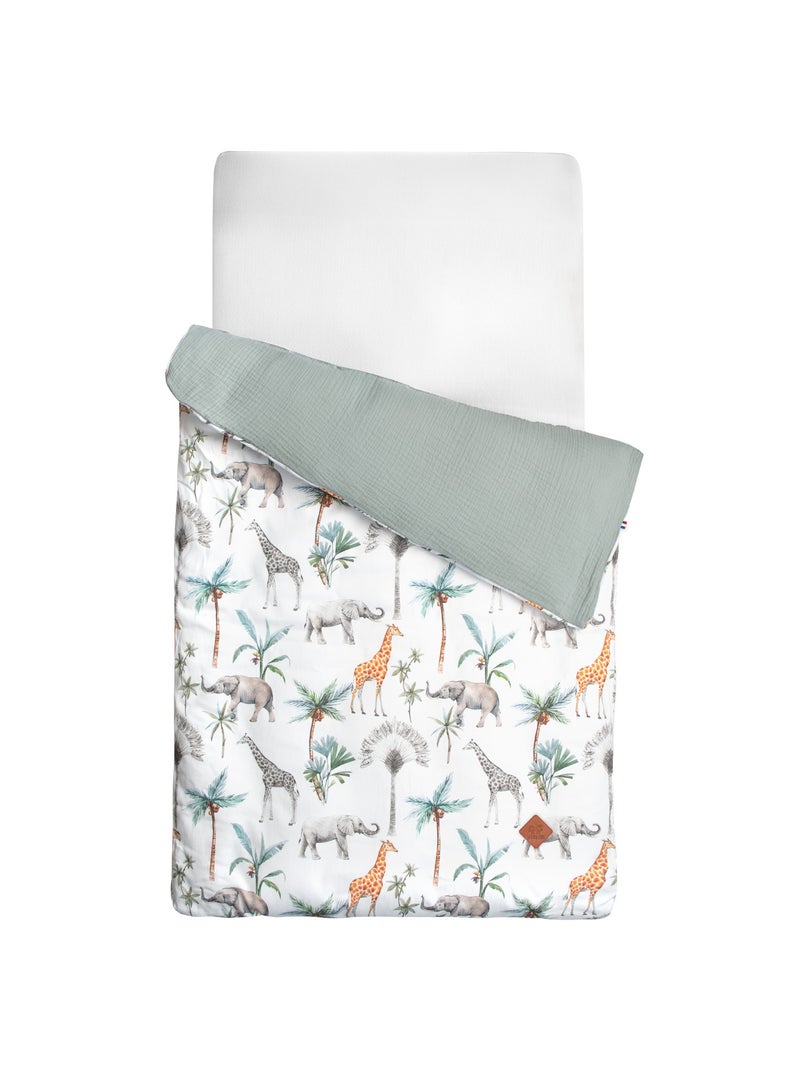Sevira kids | housse de couette réversible safari Blanc - Kiabi