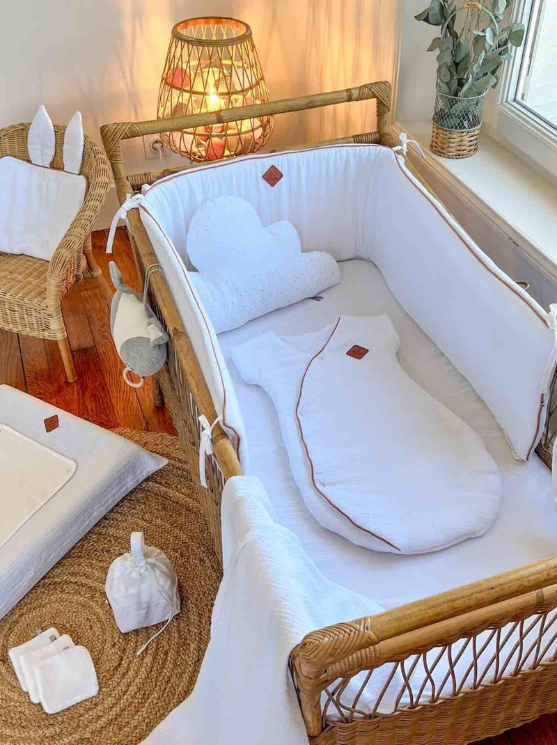 Sevira kids | housse de matelas à langer en gaze de coton jeanne Beige - Kiabi