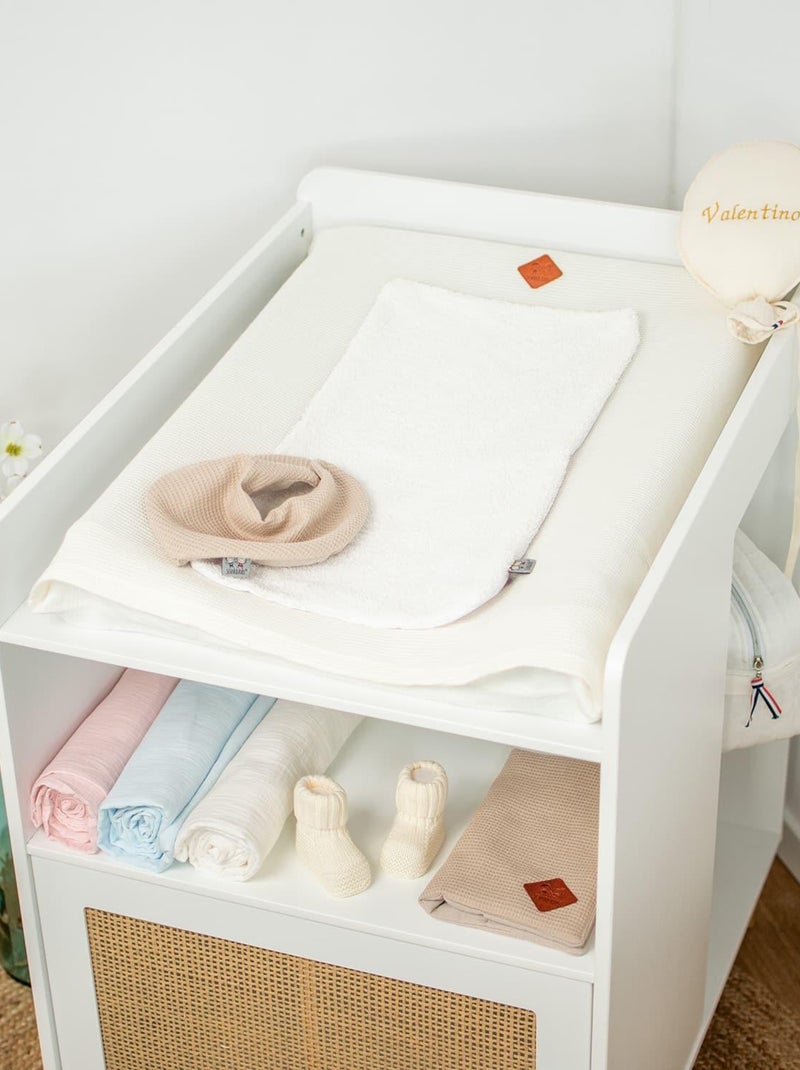 Sevira kids | housse de matelas à langer nid d'abeille Rose - Kiabi