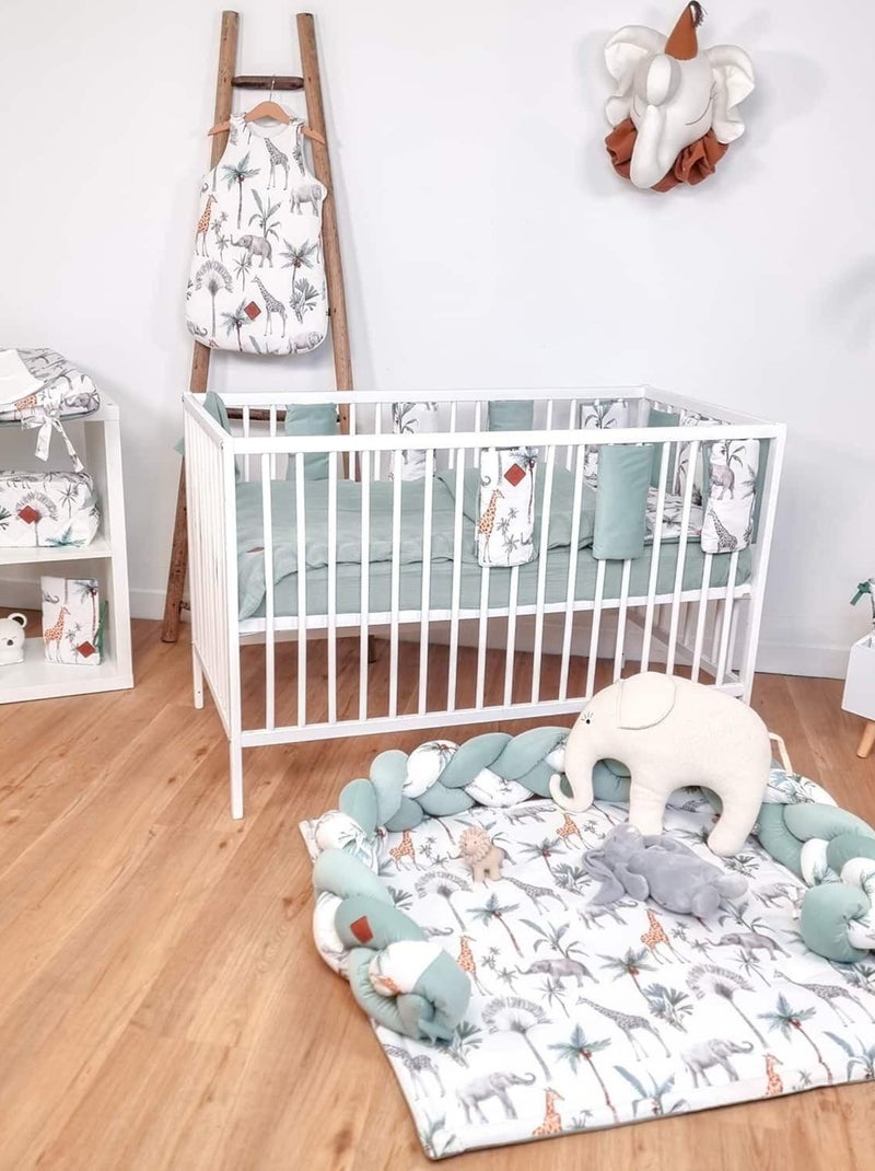 Sevira kids | housse de matelas à langer + tapis de change safari Multicolore - Kiabi