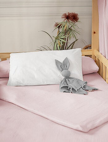 Sevira kids | housse pour traversin plat en gaze de coton jeanne