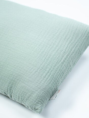 Sevira kids | housse pour traversin plat en gaze de coton jeanne