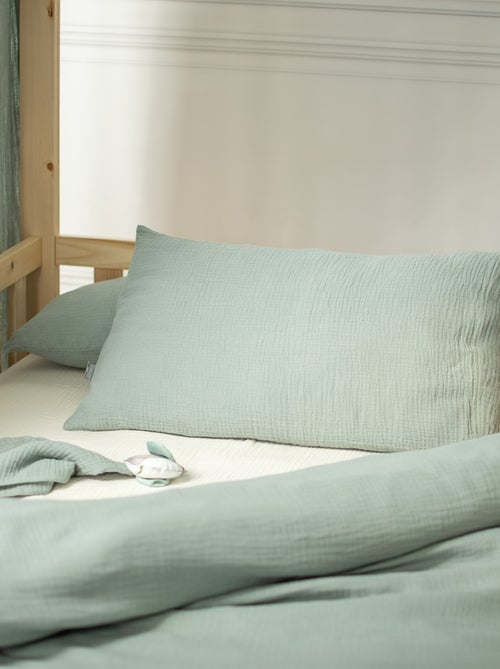 Sevira kids | housse pour traversin plat en gaze de coton jeanne - Kiabi