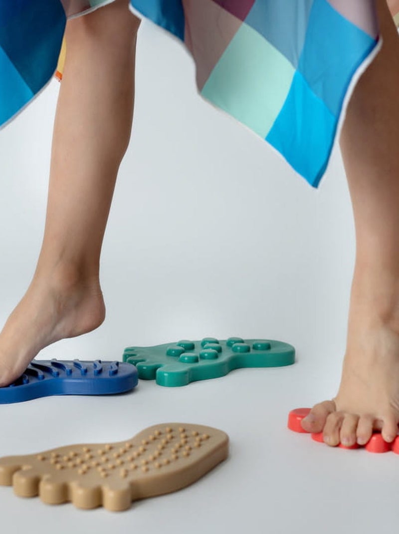 Sevira kids | jeu parcours sensoriel – chemin montessori empreintes pieds & mains Multicolore - Kiabi