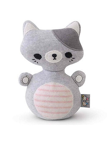 Sevira kids | jouet d'éveil bébé – culbuto chat en coton
