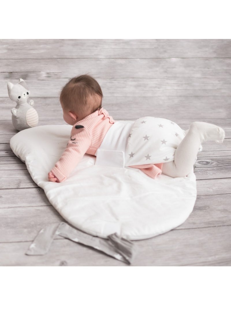 Sevira kids | jouet d'éveil bébé – culbuto chat en coton Gris - Kiabi