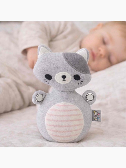 Sevira kids | jouet d'éveil bébé – culbuto chat en coton - Kiabi