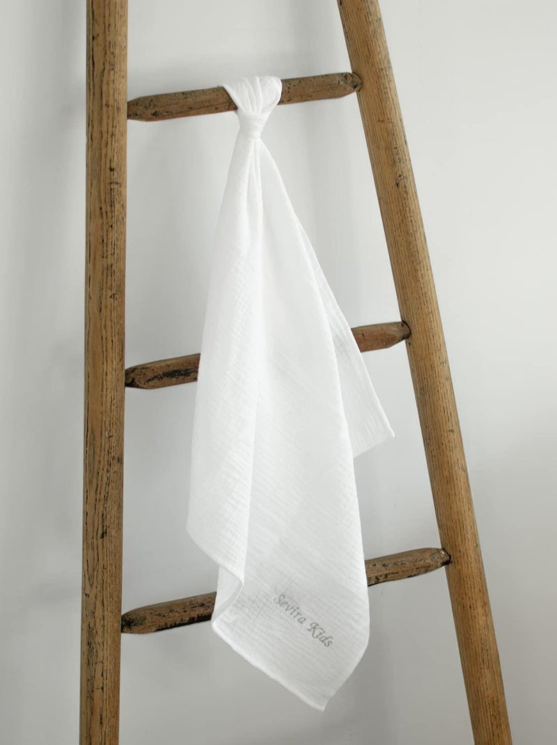 Sevira kids | lange en gaze de coton jeanne Blanc - Kiabi