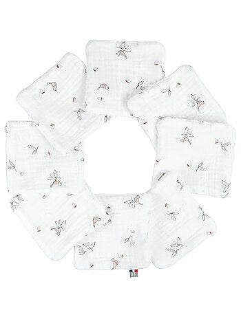 Sevira kids | lingettes bébé lavables 8 pièces melody
