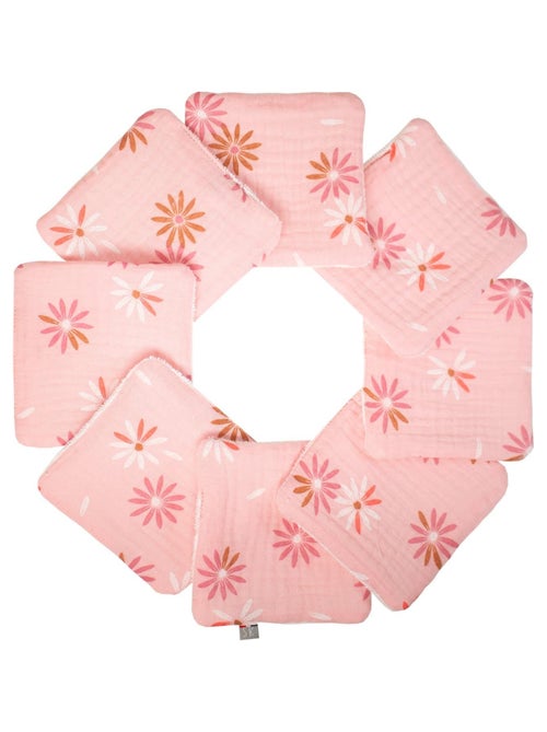 Sevira kids | lingettes bébé lavables 8 pièces rosella - Kiabi