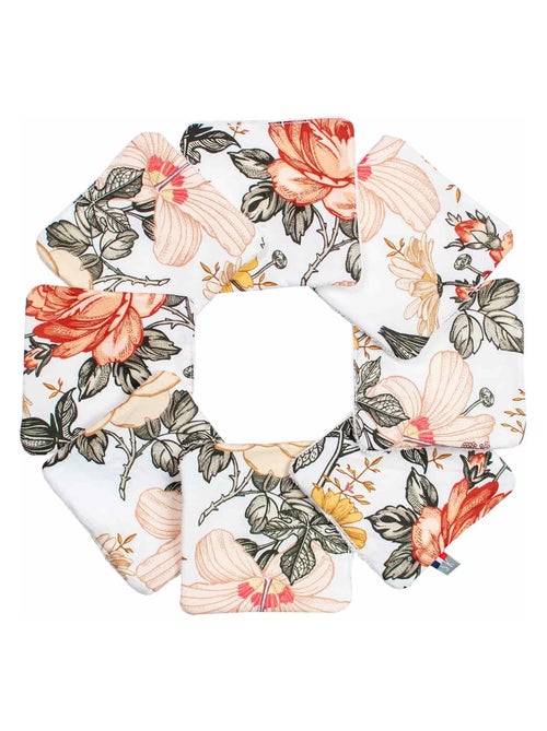 Sevira kids | lingettes bébé lavables en 100% coton 8 pièces néo vintage - Kiabi