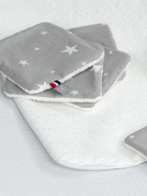 Sevira kids | lingettes bébé lavables en 100% coton 8 pièces stella - Kiabi
