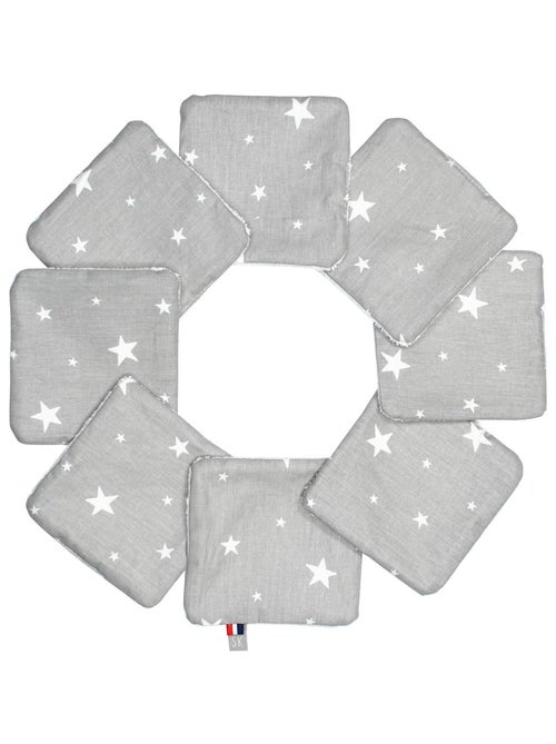 Sevira kids | lingettes bébé lavables en 100% coton 8 pièces stella - Kiabi