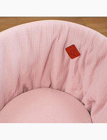 Sevira kids | lot de 3 draps housses couffin en gaze de coton pastel