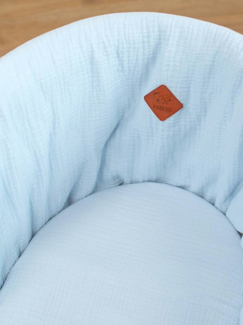 Sevira kids | lot de 3 draps housses couffin en gaze de coton uni - Kiabi